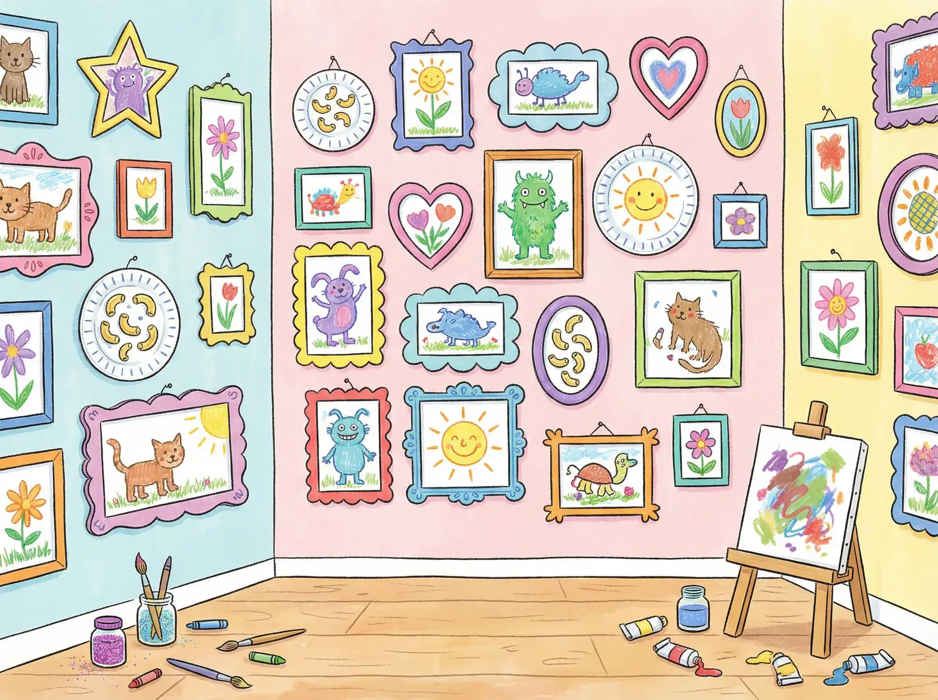 小朋友的彩色画作 - 快猫应用_www黑料 创意展示